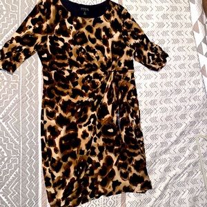 Animal print dress.